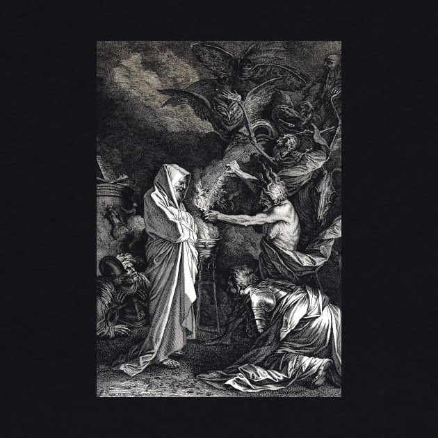 Saul consults Samuel after the witch of Endor by A Laurentius by TORVENIUS